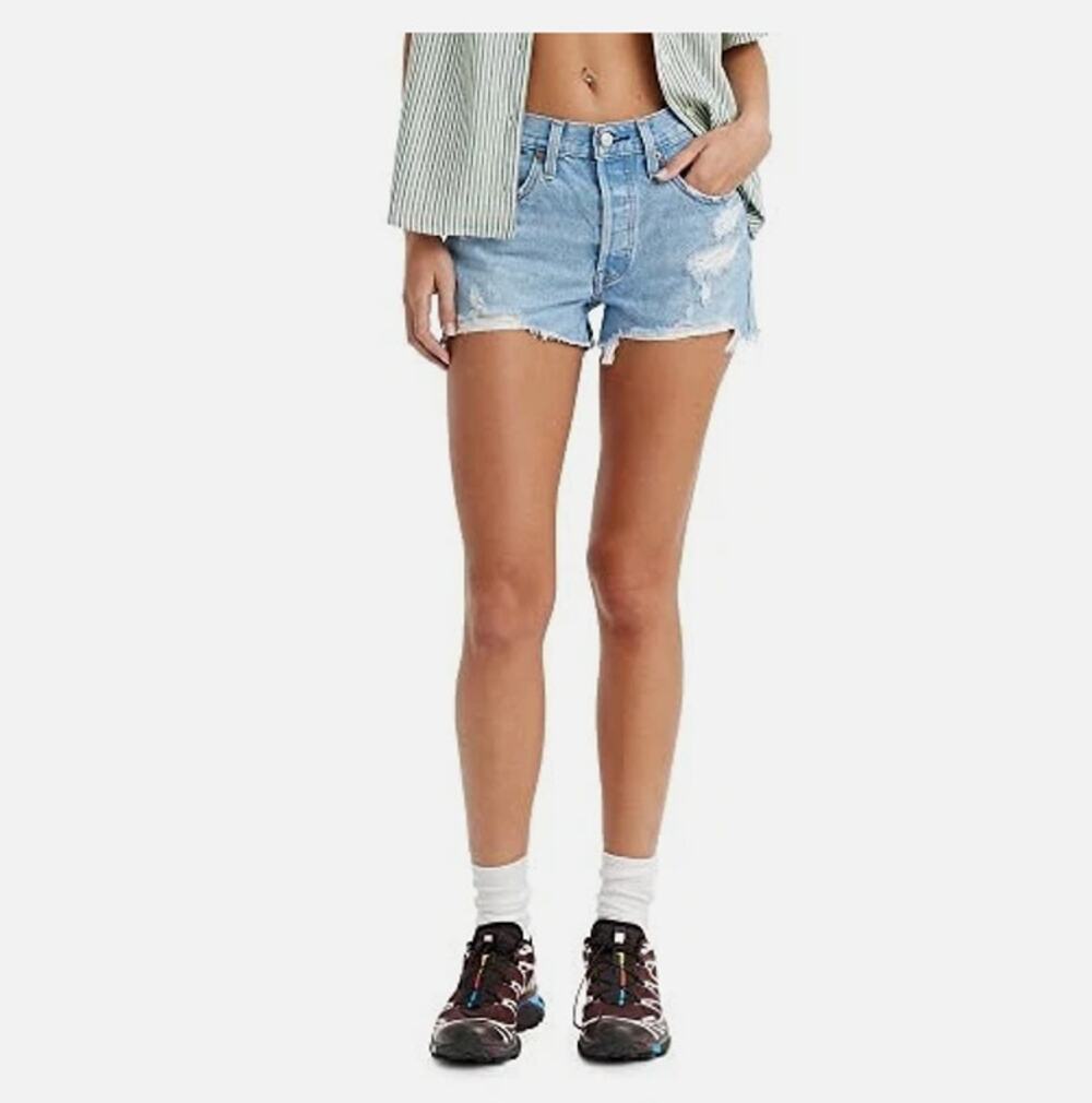 Levi's ®501 Cut Off Jeans Shorts Blue Sz 27 NWT